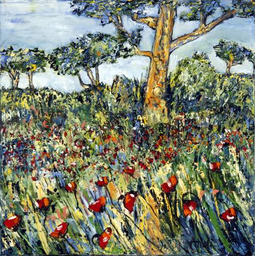 Landskab i Bargemon - Provence