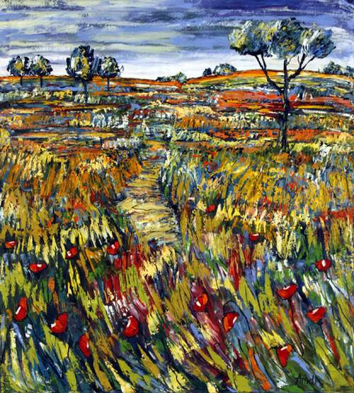 Landskab med Pinjetræer