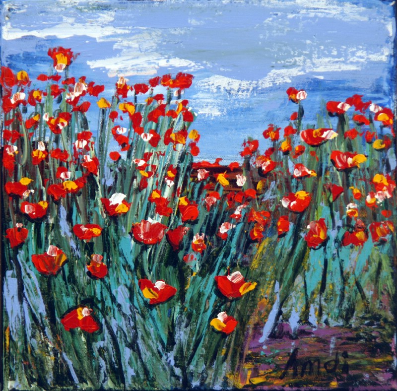 Red Flower I - Provence