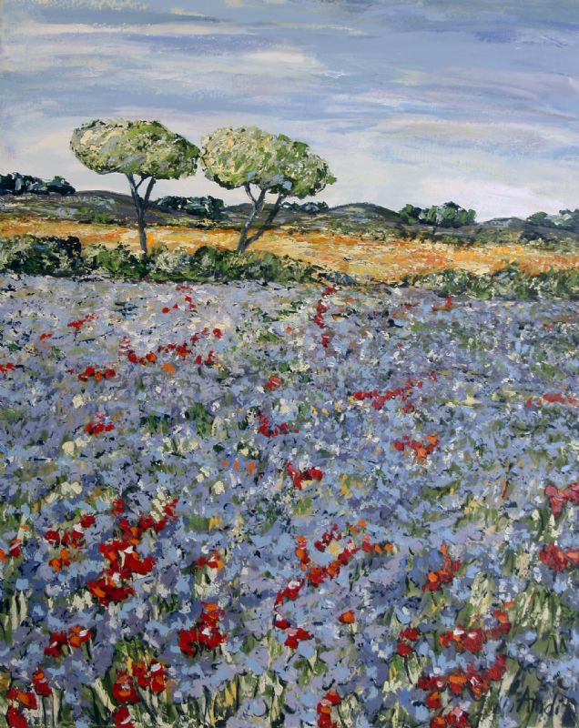 Blue Flowers - Provence