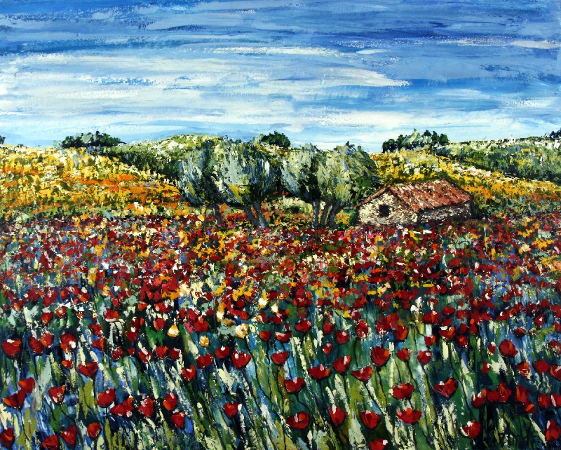 Landscape With Sheephouse - Provence