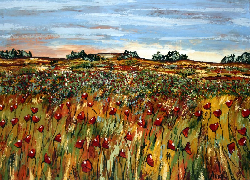 Landscape In Golden Colours - Provence