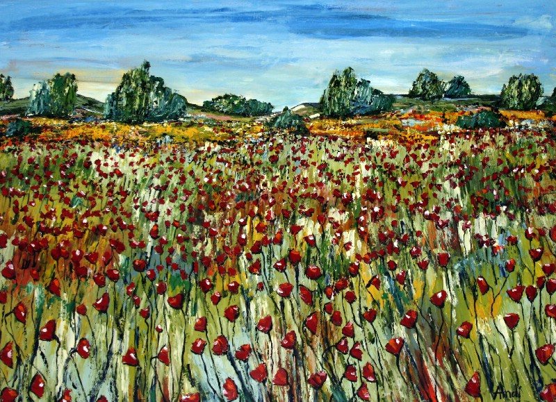 Landscape In Red - Provence