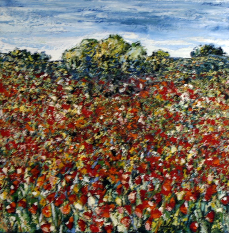 Landskab med egetræer