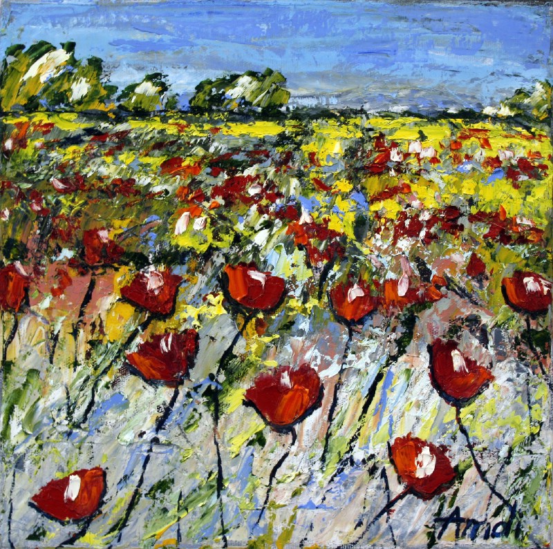 Dansende valmuer I - Provence