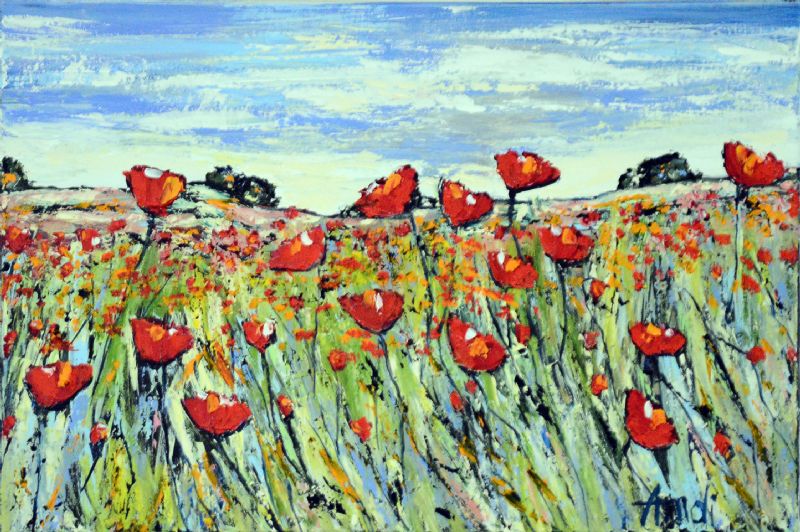 Dansende valmuer - Provence