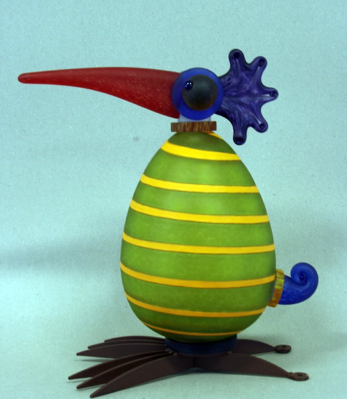 Gonzo - grøn med gule striber