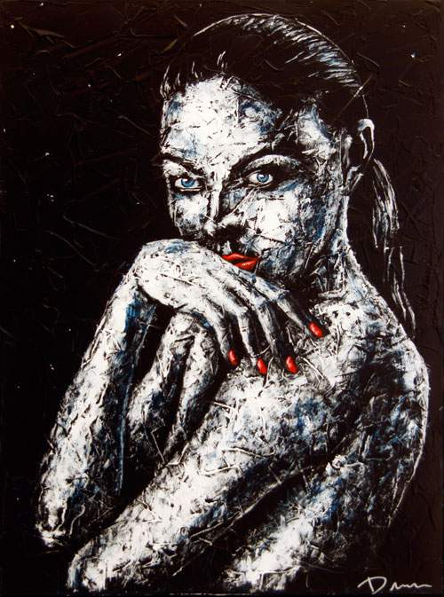 Konturene af en kvinde