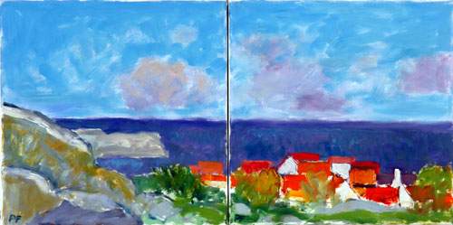 Bornholm II  -2 30x30 cm. - Sælges sammen
