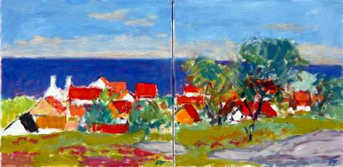 Bornholm IV 2 stk. 30x30 cm.