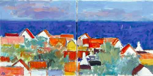 Gudhjem - Bornholm 2 30x30 cm.