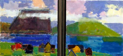 Bygd - Færøerne - 2 30x30 cm