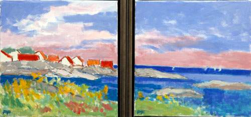 Gudhjem II - 2 stk 30x30 cm