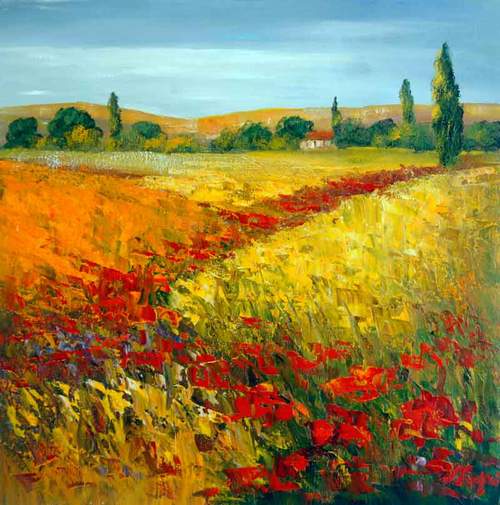 Wheat And Poppies
