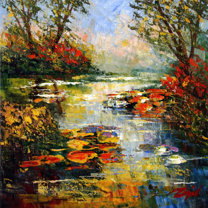 Waterlilies In The Garden