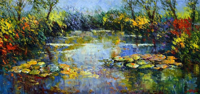 Water Lillies At The Pond