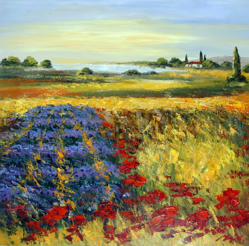 Flowers Near The Lake