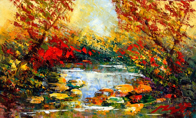 Waterlilies In Autumn