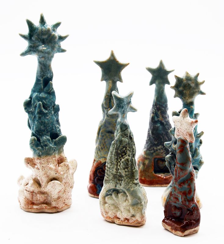 6 Træer med stjerne