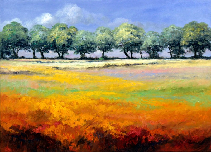 Summerfield With Tree Row