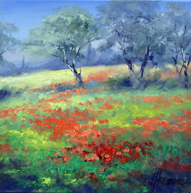 Landscape With Poppies II