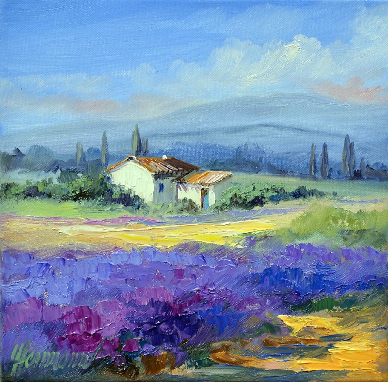 Rovs Of Lavender Near Mont Ventoux I