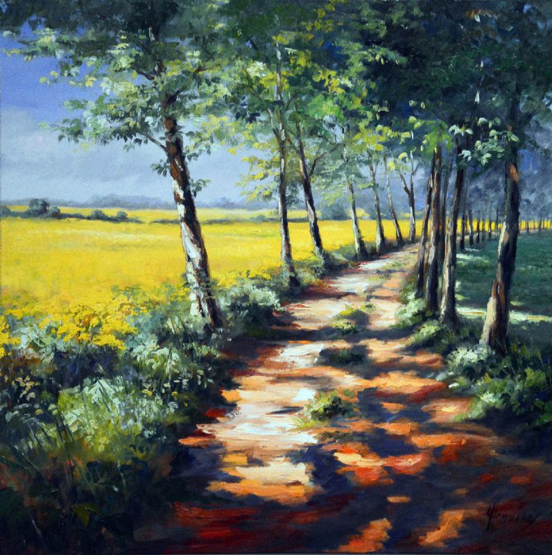 View On Rape Seed Field