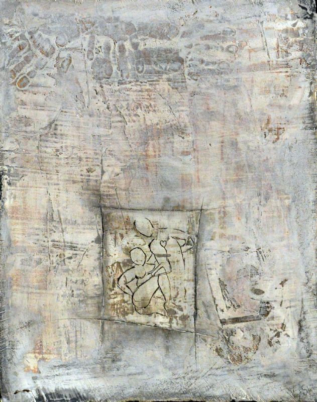 Kærlighedsdrama - Marmor lavet på plade